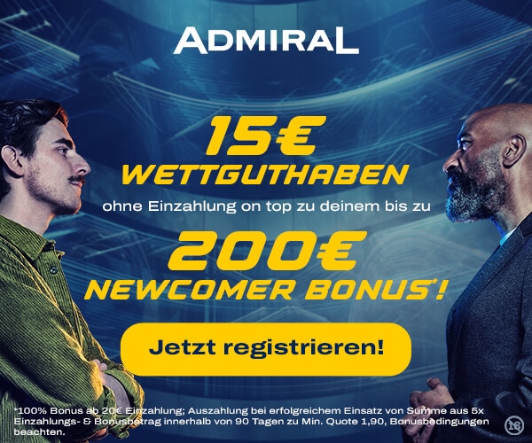 Admiral Gutschein Code ohne Einzahlung