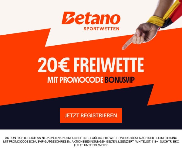 Betano Freebet ohne Einzahlung