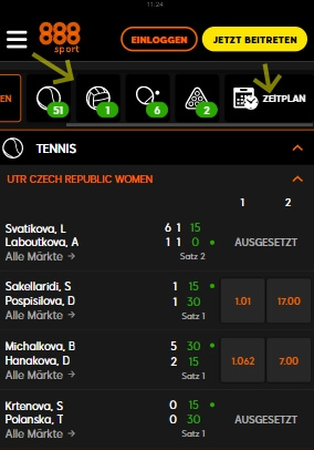 888sport live Wetten