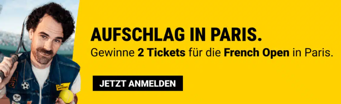 Interwetten Gewinnspiel French Open Tickets 2025 